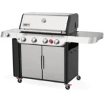 Weber NEW GENESIS S-435 Propane Gas Grill with Sear Burner & Side Burner - Stainless Steel