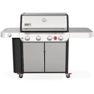 Weber NEW GENESIS S-435 Propane Gas Grill with Sear Burner & Side Burner - Stainless Steel