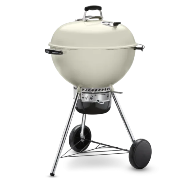 Weber Master Touch 22-Inch Charcoal Grill With Gourmet BBQ System Cooking Grate - Ivory