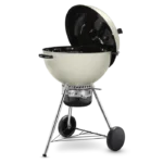 Weber Master Touch 22-Inch Charcoal Grill With Gourmet BBQ System Cooking Grate - Ivory