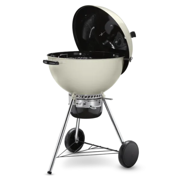 Weber Master Touch 22-Inch Charcoal Grill With Gourmet BBQ System Cooking Grate - Ivory