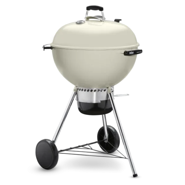 Weber Master Touch 22-Inch Charcoal Grill With Gourmet BBQ System Cooking Grate - Ivory