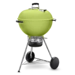 Weber Master Touch 22-Inch Charcoal Grill With Gourmet BBQ System Cooking Grate - Spring Green