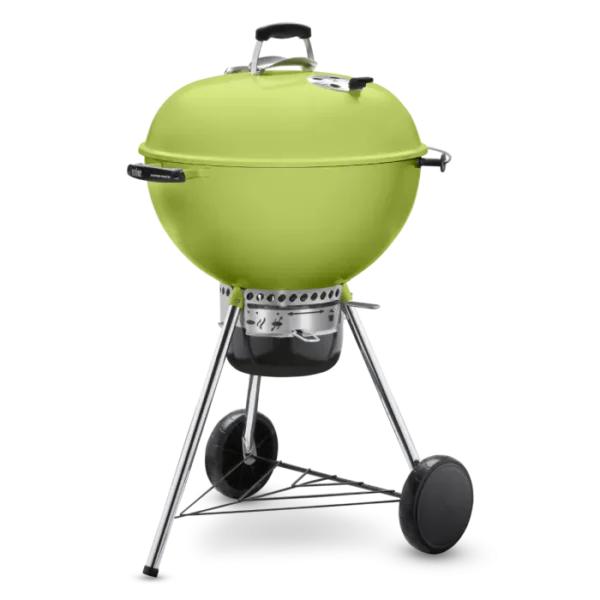 Weber Master Touch 22-Inch Charcoal Grill With Gourmet BBQ System Cooking Grate - Spring Green