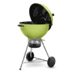 Weber Master Touch 22-Inch Charcoal Grill With Gourmet BBQ System Cooking Grate - Spring Green