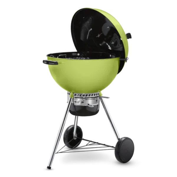Weber Master Touch 22-Inch Charcoal Grill With Gourmet BBQ System Cooking Grate - Spring Green