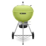 Weber Master Touch 22-Inch Charcoal Grill With Gourmet BBQ System Cooking Grate - Spring Green