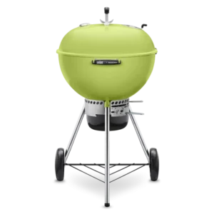 Weber Master Touch 22-Inch Charcoal Grill With Gourmet BBQ System Cooking Grate - Spring Green