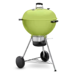 Weber Master Touch 22-Inch Charcoal Grill With Gourmet BBQ System Cooking Grate - Spring Green