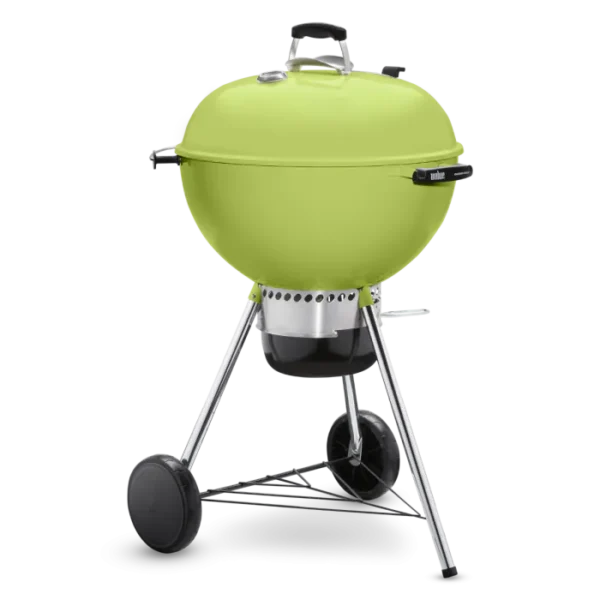 Weber Master Touch 22-Inch Charcoal Grill With Gourmet BBQ System Cooking Grate - Spring Green
