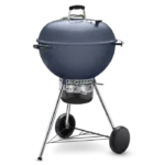 Weber Master Touch 22-Inch Charcoal Grill With Gourmet BBQ System Cooking Grate - Slate Blue