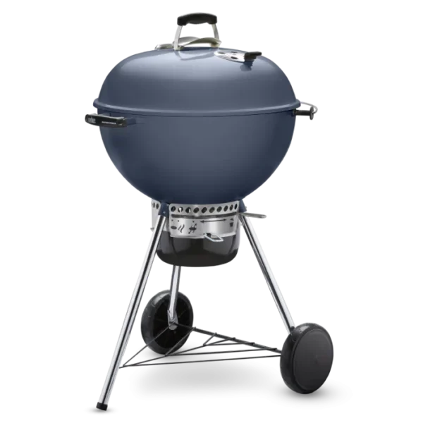 Weber Master Touch 22-Inch Charcoal Grill With Gourmet BBQ System Cooking Grate - Slate Blue