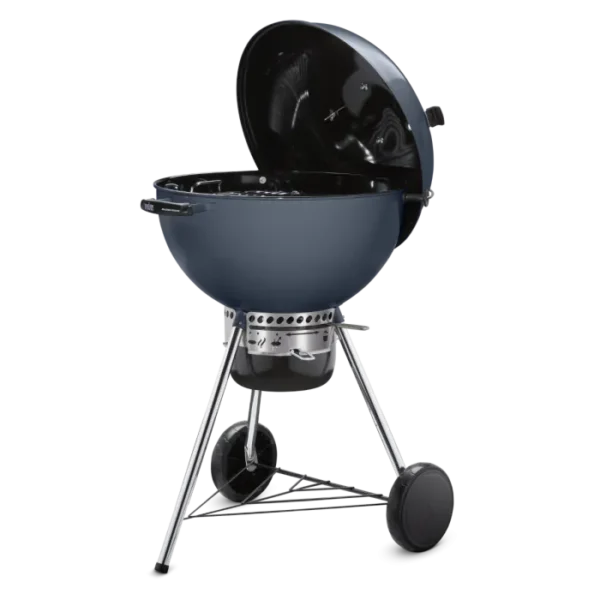 Weber Master Touch 22-Inch Charcoal Grill With Gourmet BBQ System Cooking Grate - Slate Blue