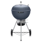 Weber Master Touch 22-Inch Charcoal Grill With Gourmet BBQ System Cooking Grate - Slate Blue