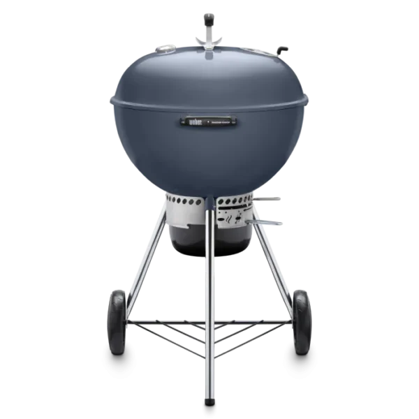 Weber Master Touch 22-Inch Charcoal Grill With Gourmet BBQ System Cooking Grate - Slate Blue