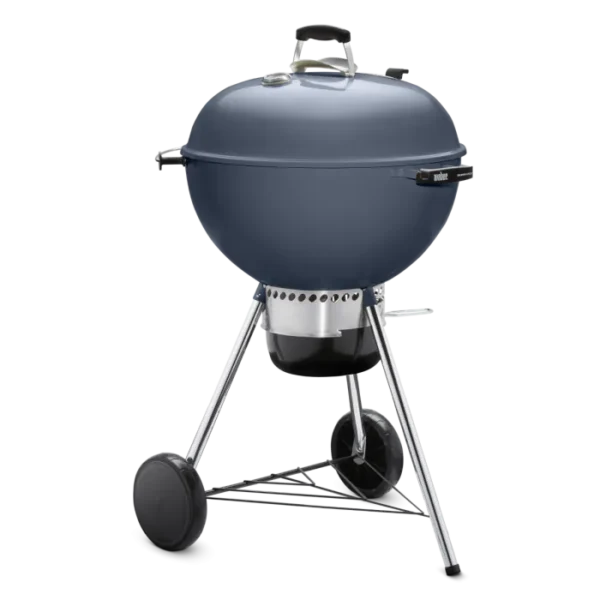 Weber Master Touch 22-Inch Charcoal Grill With Gourmet BBQ System Cooking Grate - Slate Blue