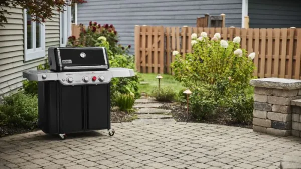 Weber GENESIS E-335 Natural Gas Grill with Sear Burner & Side Burner - Black