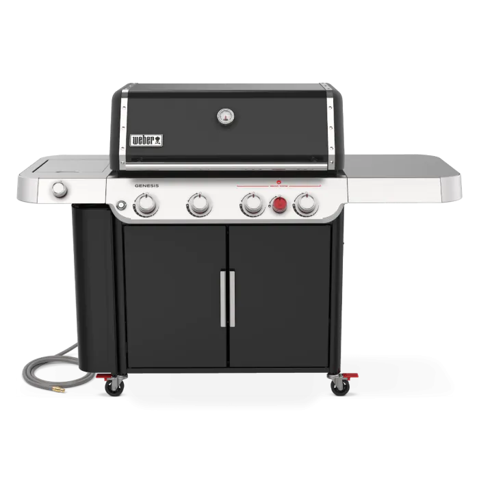 Weber GENESIS E-435 Natural Gas Grill with Sear Burner & Side Burner - Black