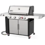 Weber NEW GENESIS S-435 Natural Gas Grill with Sear Burner & Side Burner - Stainless Steel