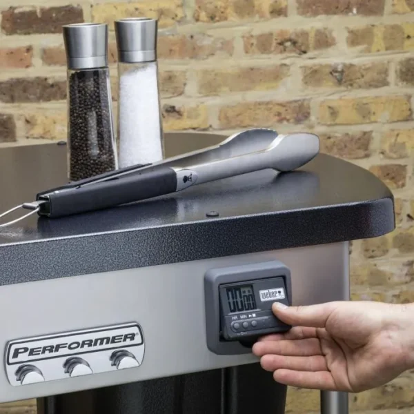 Weber Performer Deluxe 22-Inch Freestanding Charcoal Grill - Black