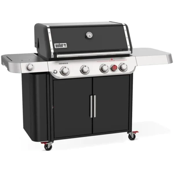 Weber GENESIS E-435 Propane Gas Grill with Sear Burner & Side Burner - Black