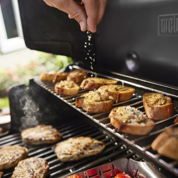 Weber GENESIS E-335 Natural Gas Grill with Sear Burner & Side Burner - Black