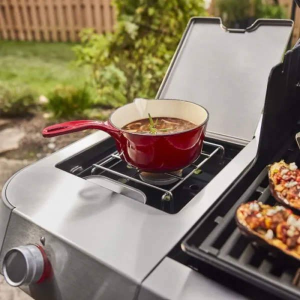 Weber GENESIS E-335 Natural Gas Grill with Sear Burner & Side Burner - Black